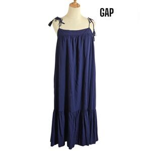 GAP Navy Blue Tie Shoulder Maxi Dress NWT